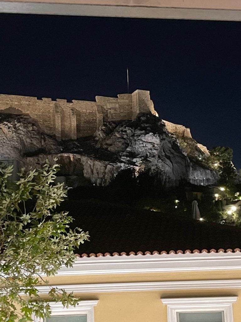 Partenone illuminato